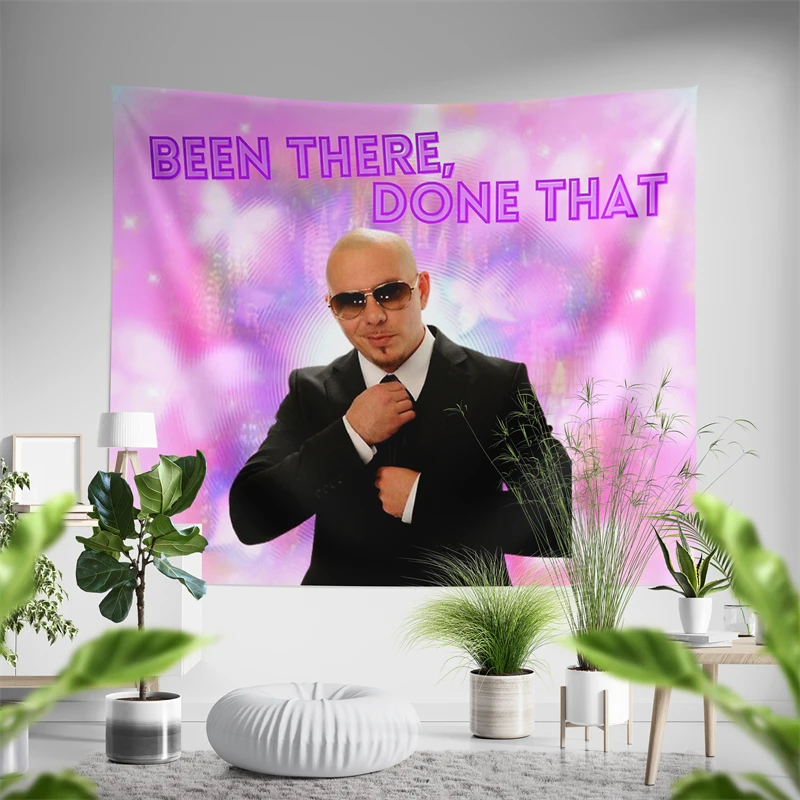 Aertemisi Mr Worldwide Been There Done Pitbull 305 забавный мем гобелен настенное искусство для декора