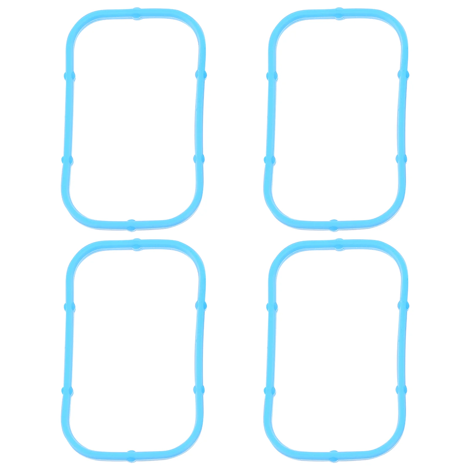 

4 Pcs Intake Manifold Gasket Blue Car Car Sealing Gaskets Accessories Intake Manifold Washers Silica Gel Silicone Gasket Kit