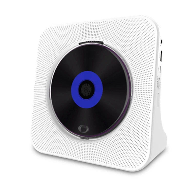 

Home CD Player Compatible Fm Radio Wall Mountable Retro Portable Audio Music Disc Album Player