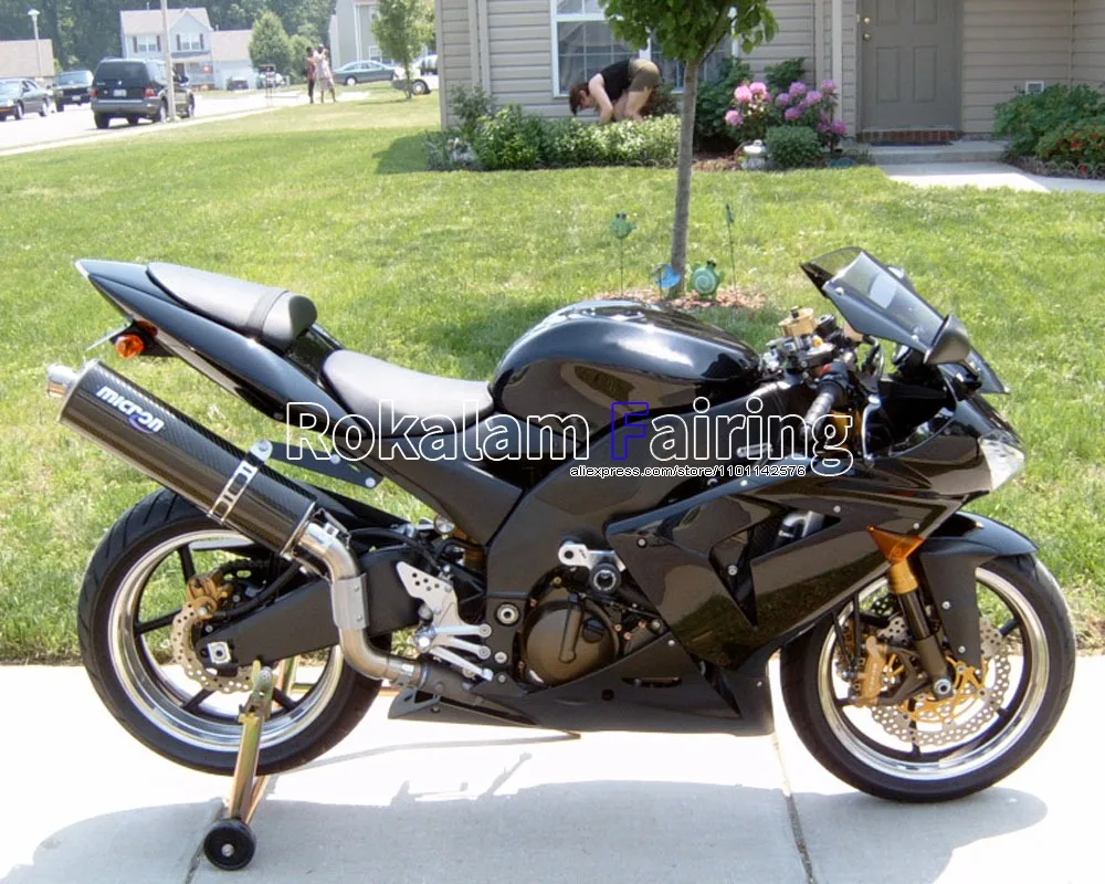 

Корпус для Kawasaki NINJA ZX10R 2004 2005 Φ 04 05 ZX 10R черный индивидуальный обтекатель для мотоцикла (литьё под давлением)