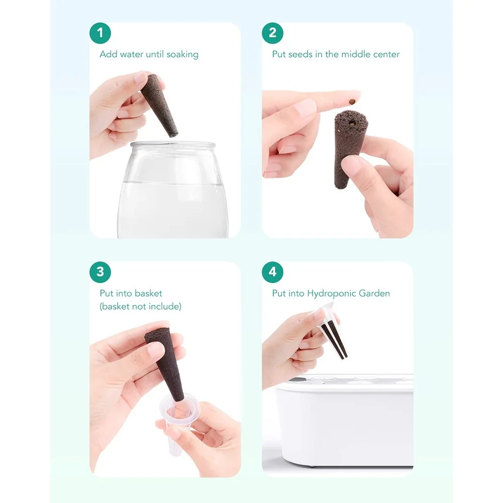 50 упаковок губок для выращивания сменный корень семян сменные стручки