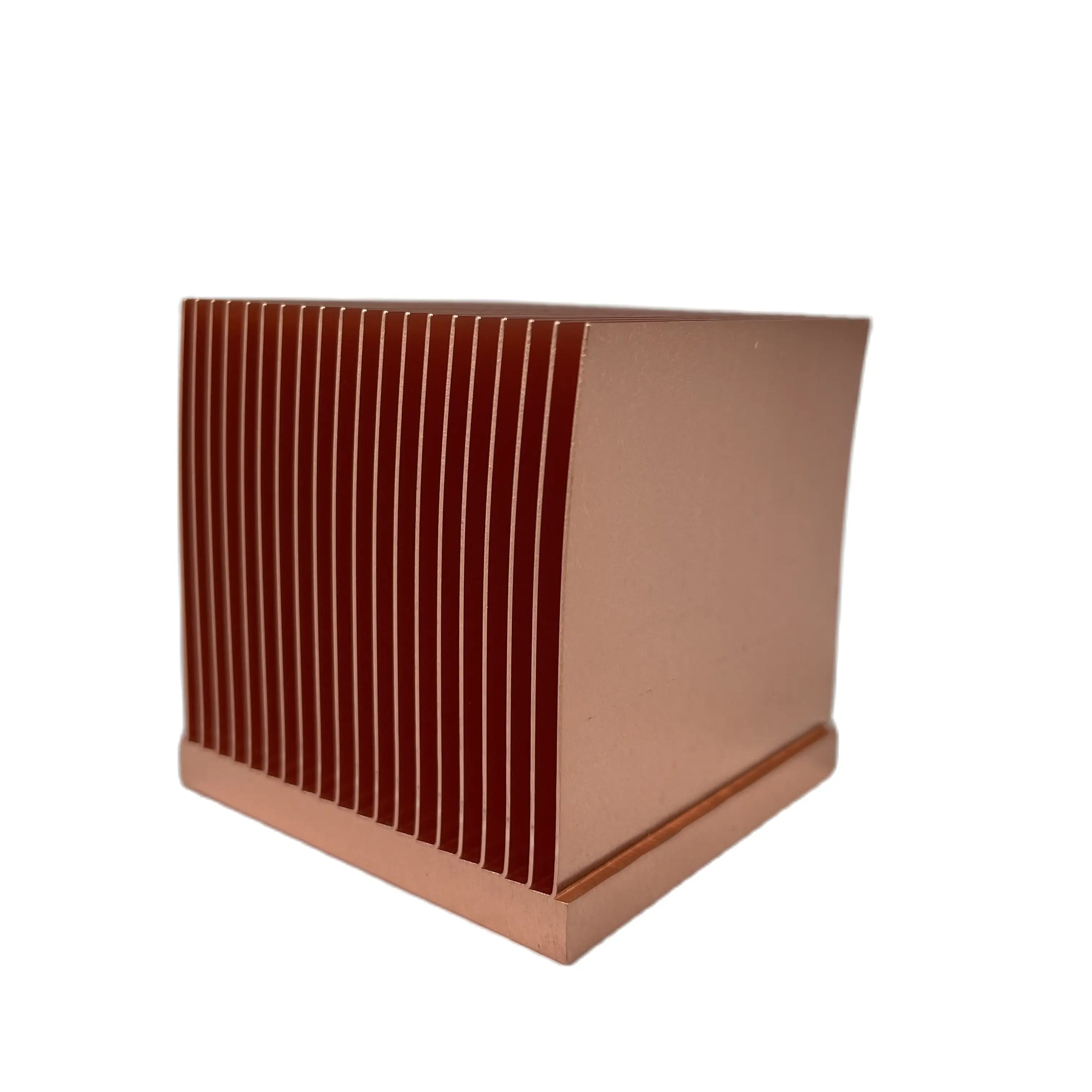 Pure Copper Heatsink Skiving Fin Heat Sink 50x50x50mm Refrigerator power Cooling