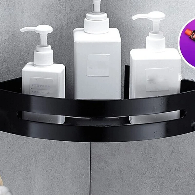 Настенный треугольный держатель для шампуня или полотенец