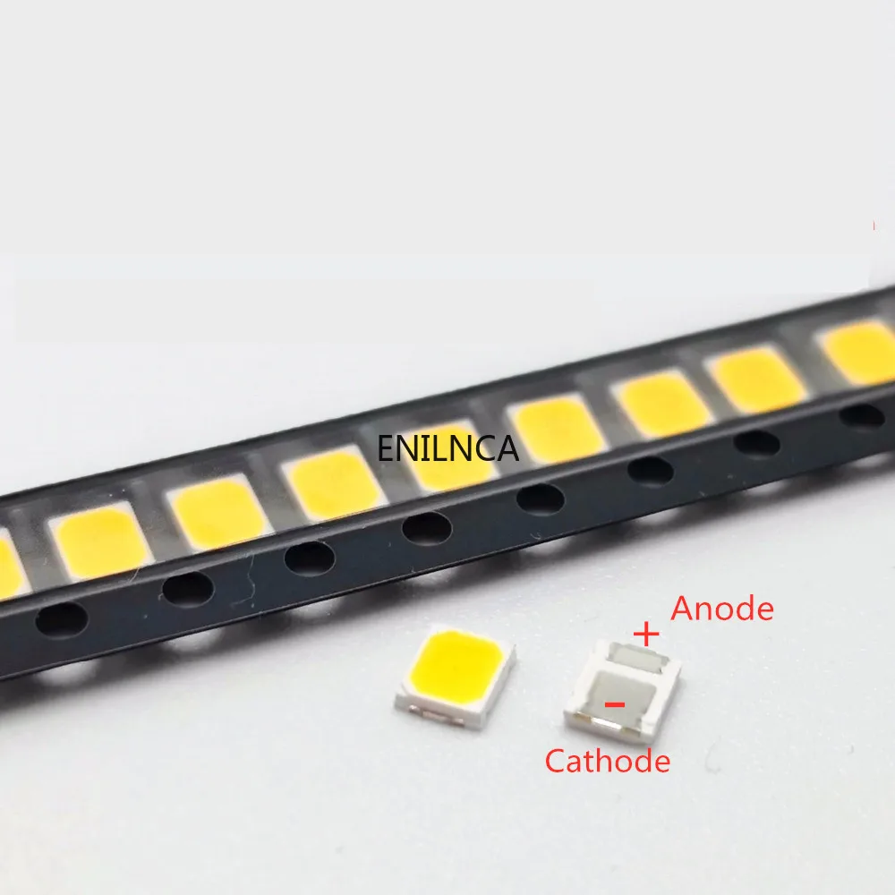 50-100pcs SMD LED 2835 White Chip 0.5 W 1W 3V 6V 9V 18V 50-55LM Ultra Bright Surface Mount LED Light Emitting Diode Lamp