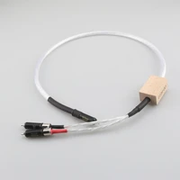 hi end odin rca cable one rca to two rcas silver plated plug interconnect single line audio cable