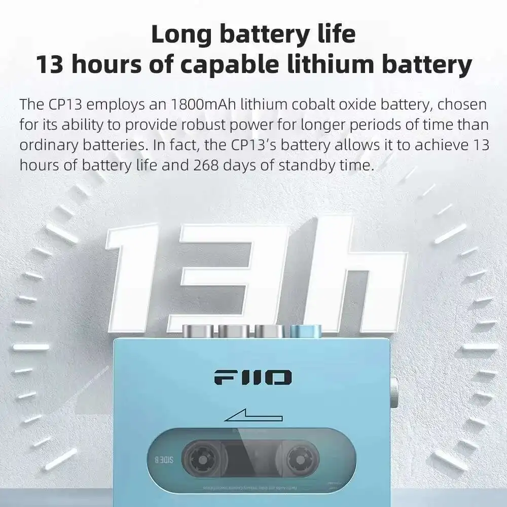 Фото Портативный MP3-плеер FiiO CP13 в ретро-стиле, классический, с HIFI-качеством звука, двойным режимом воспроизведения, стерео, из алюминиевого сплава, с настраиваемым динамиком №2
