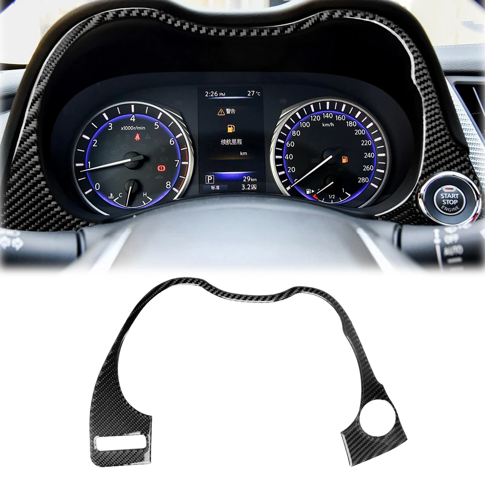 

Для Infiniti Q50 2014-2020 Co-pilot, ручка для хранения, декоративная крышка, наклейка, наклейка, отделка, аксессуары для салона автомобиля, углеродное вол...