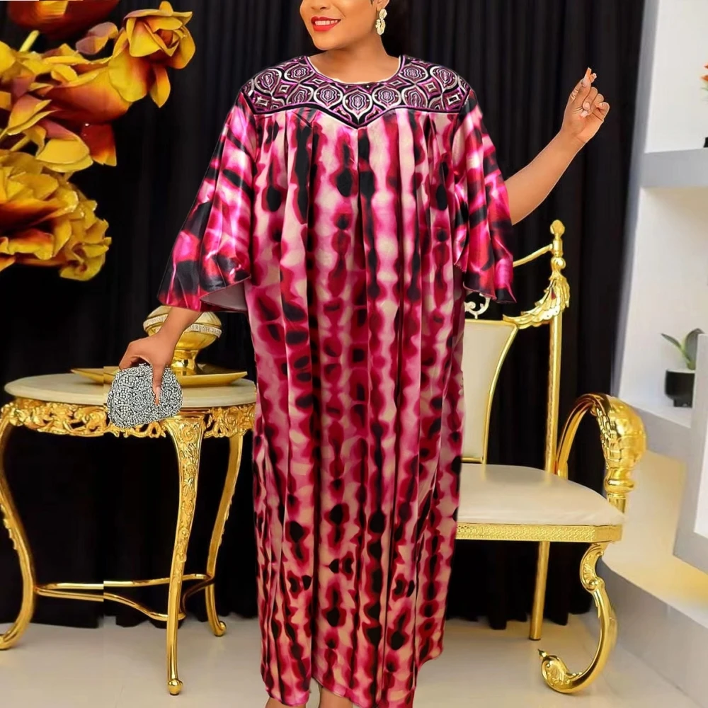 Женская Абая с рукавом летучая мышь свободное асимметричное тонкое платье