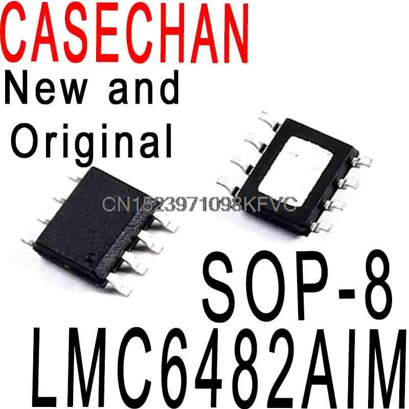 10 шт., новые и оригинальные LMC6482 LMC6482AIMX SMD SOP-8 CMOS двухканальная стандартная фотография, новая Оригинальная интегральная схема LMC6482AIM
