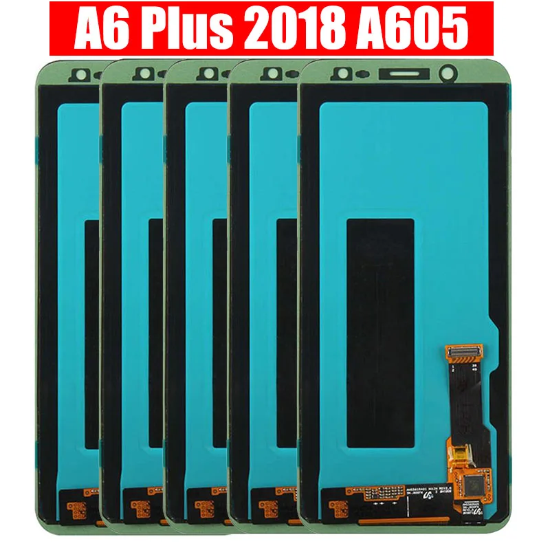 

ЖК-дисплей A605 для Samsung Galaxy A6 Plus 2018 ЖК-дисплей дигитайзер экран сборка Сенсорная панель A605 A605F A605FN A605G ЖК-экран