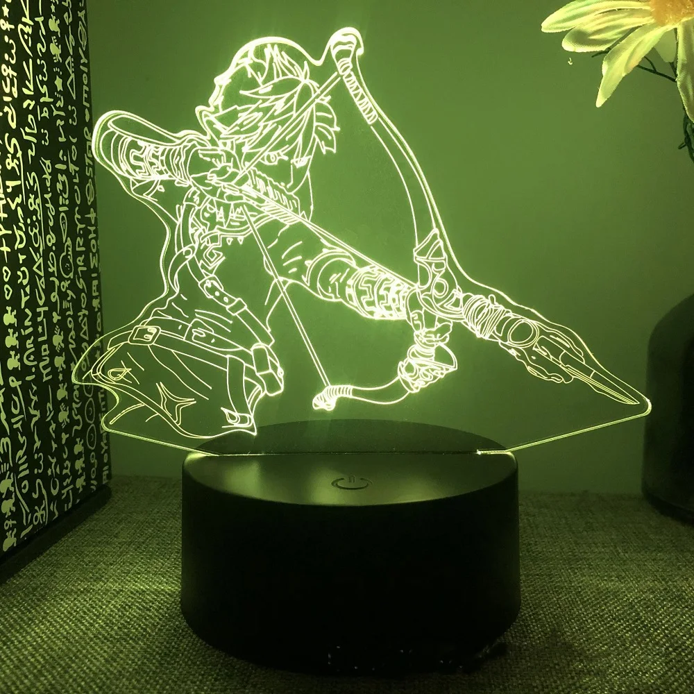 

Anime Action Figure Game Figurine Breath Of The Wild 3D Lamp LED Toys Figma Juguete Model Statue Figural Collection Doll