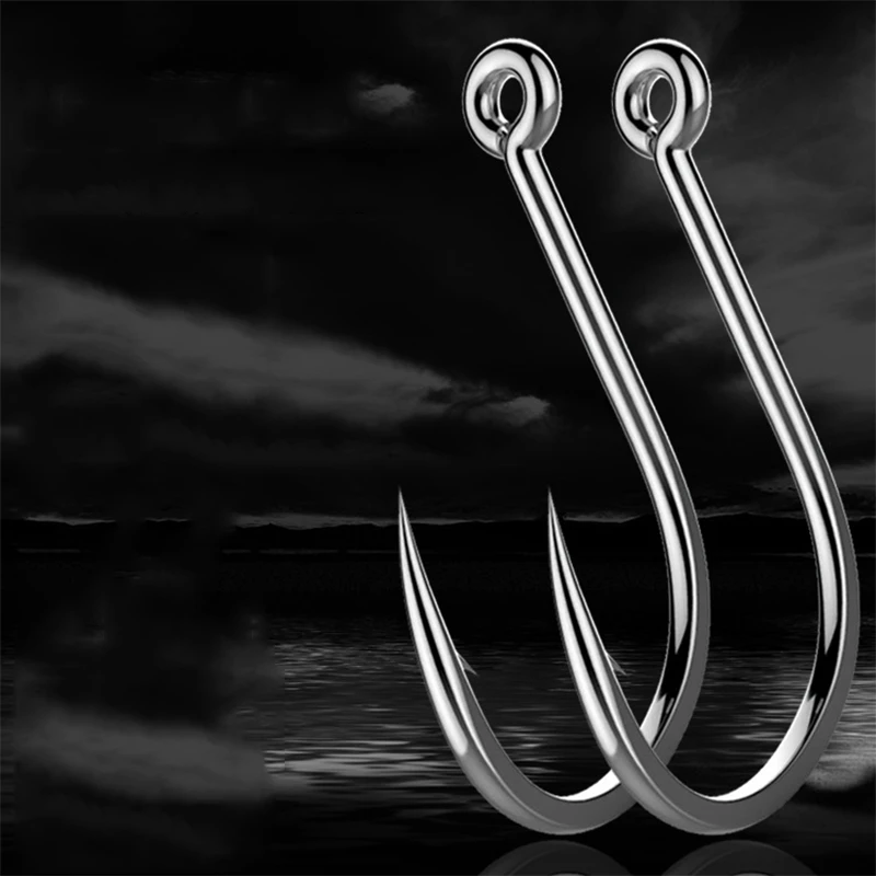 50 шт./упак. рыболовные крючки из высокоуглеродистой стали Круглый офсетный