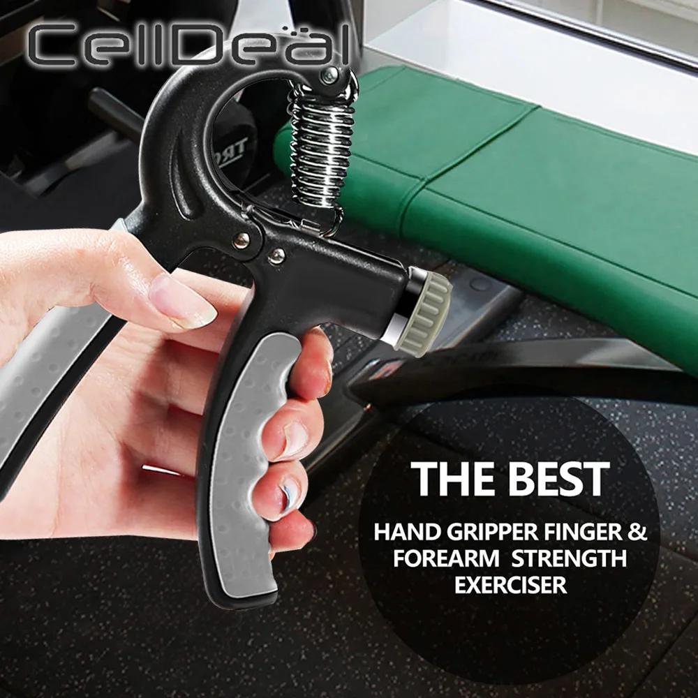 

10-60Kg Adjustable Heavy Gripper Wrist Training Grip Strength Finger Pinch Carpal Expander Fitness Hand Exerciser Rehabilit