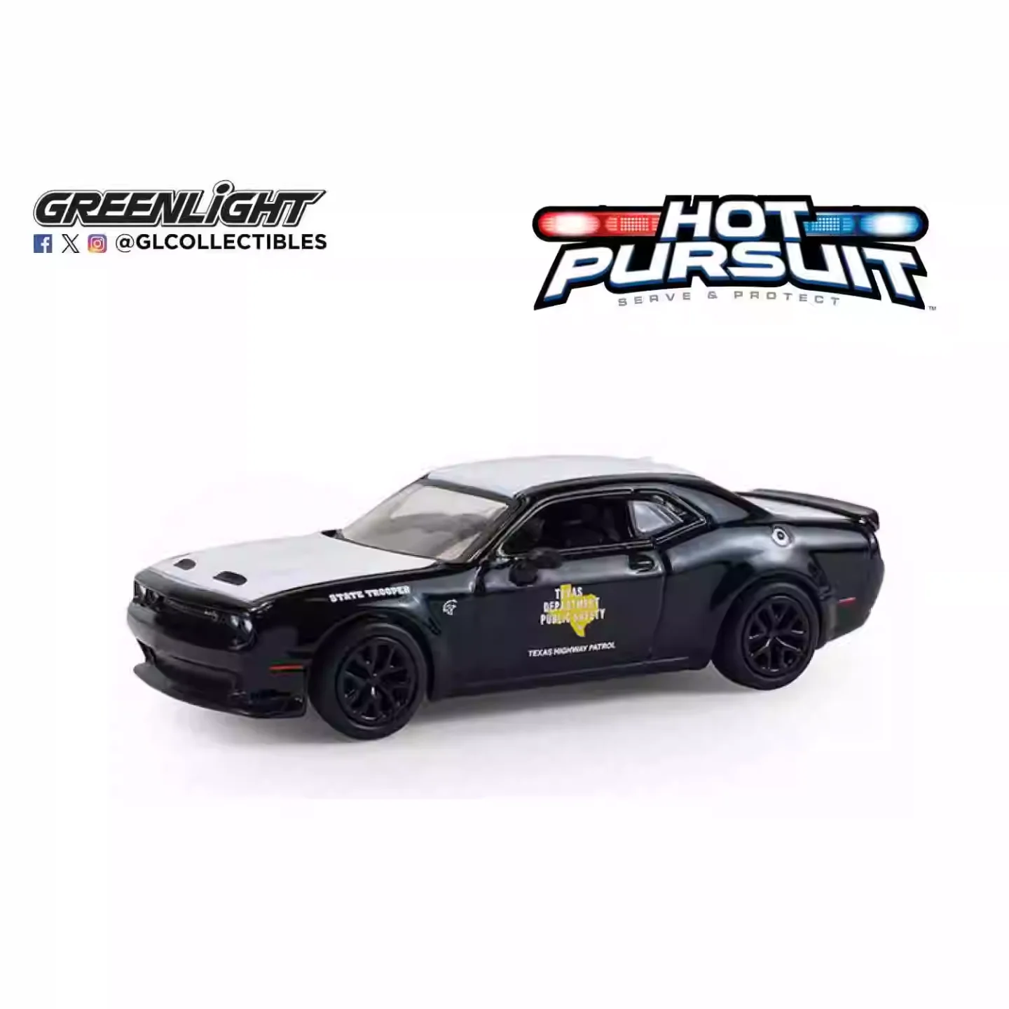 Greenlight 1:64 Hot Pursuit Series 47 2020 Dodge Challenger SRT Hellcat Texas Police 43050-E Коллекционная модель автомобиля (art.: 3920dbdb2a3fc) - 3920dbdb2a3fc