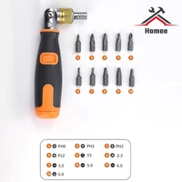 10 in 1 hidden screwdriver bit set multi angle ratchet corner screw driver multi functional mechanical professional hand tools