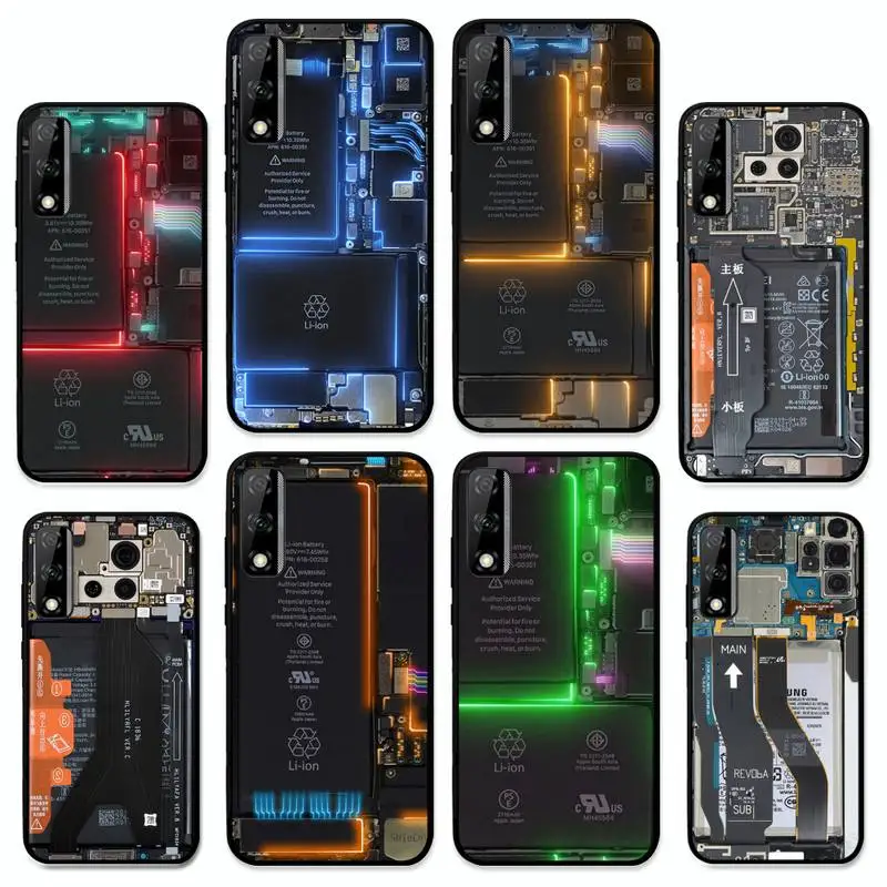 

Internal Circuit Board Phone Case for Huawei Y 6 9 7 5 8s prime 2019 2018 enjoy 7 plus