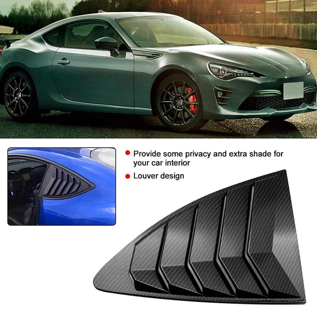 

1 Pair Car Rear Window Side Airflows Vent Self-adhesive Air Intake Decoration Automotive Replacement for GT86 2013-2019