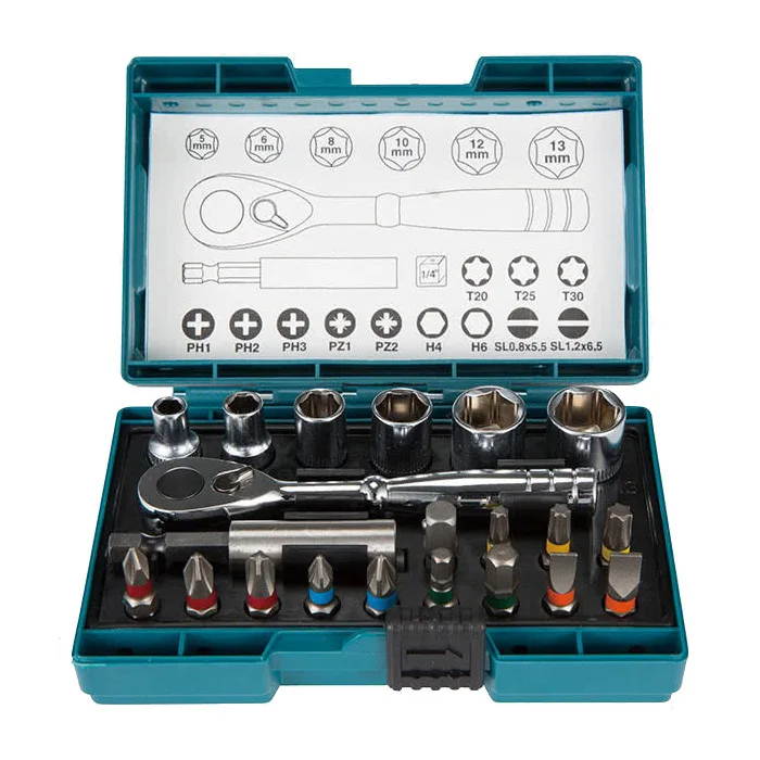 Makita B-54081 21 штука мини-ручка набор гнезд для драйвера