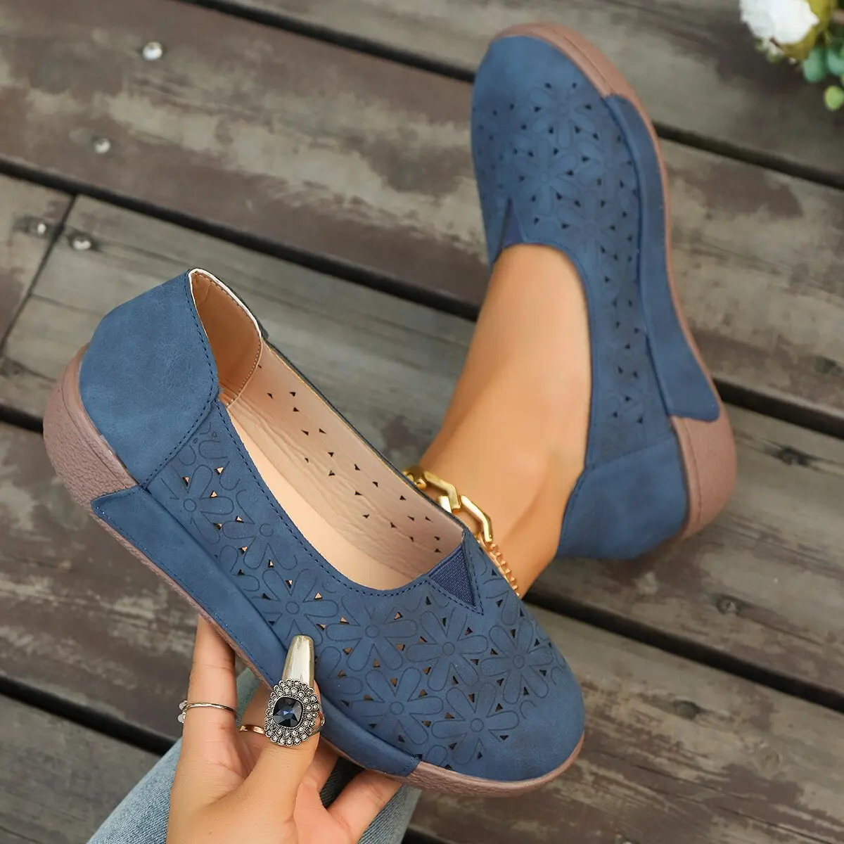 Женские кроссовки Новинка лета 2024 сетчатые дышащие Женская Винтажная обувь с