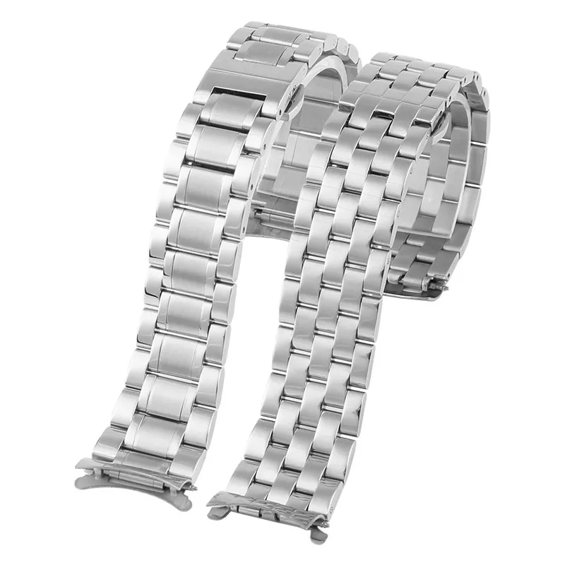 Citizen Light Kinetic Watch Strap 21mm Silver For Citizen AT2140 Stainless steel watch Band Men's butterfly clasp Bracelet