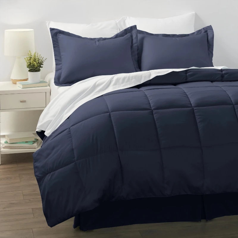 

Navy 8 Piece Bed In A Bag, , by