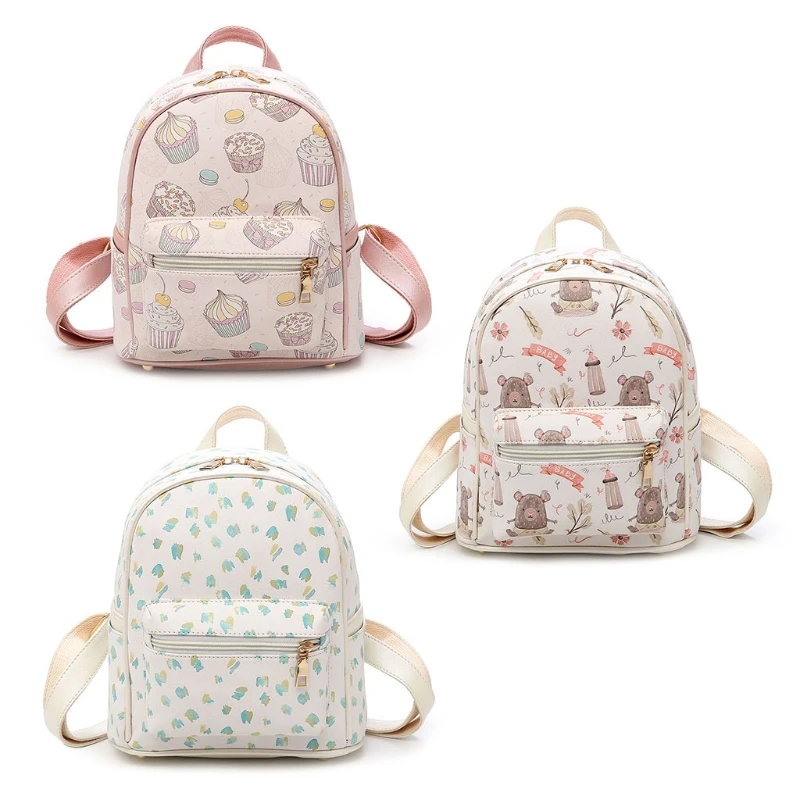 

Ice Cream Little Bear Cartoon Lovely Pattern Backpack for Girls Women