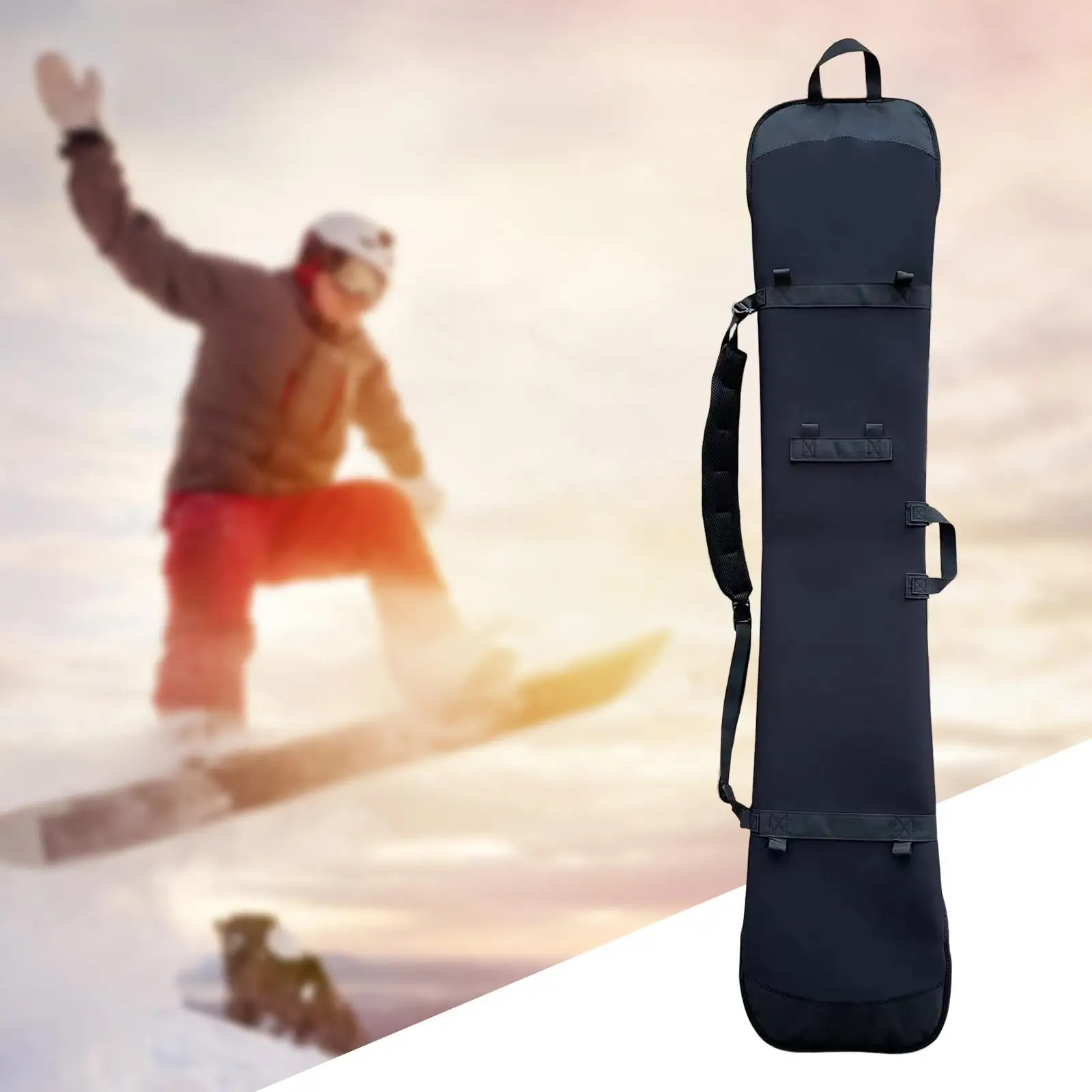 

Neoprene Snowboard Travel Bag Equipment Carrying 153cm Zip Protection Sleeve for Traveling Skiing Longboard Training Snow Board