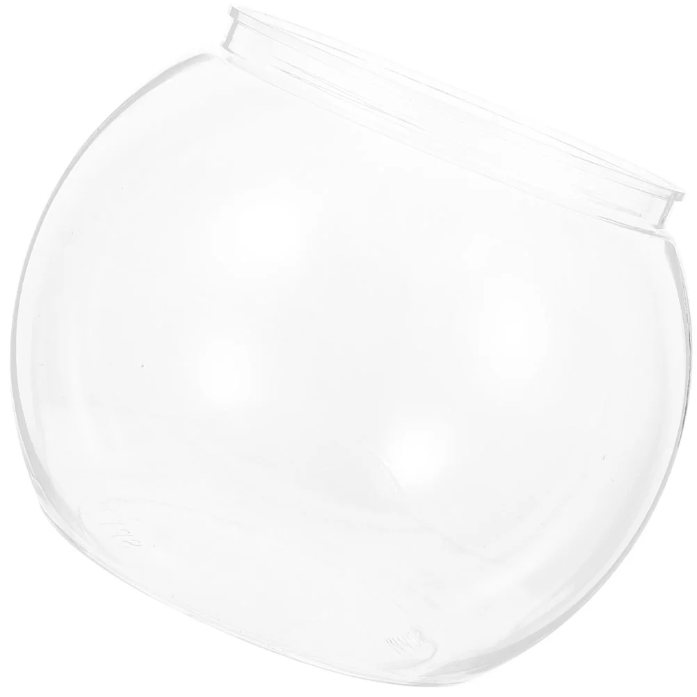

Transparent Round Fish Tank Terrarium Living Globe Bubble Ball Tabletop Adornment The Pet Desk Office Bowl Goldfish