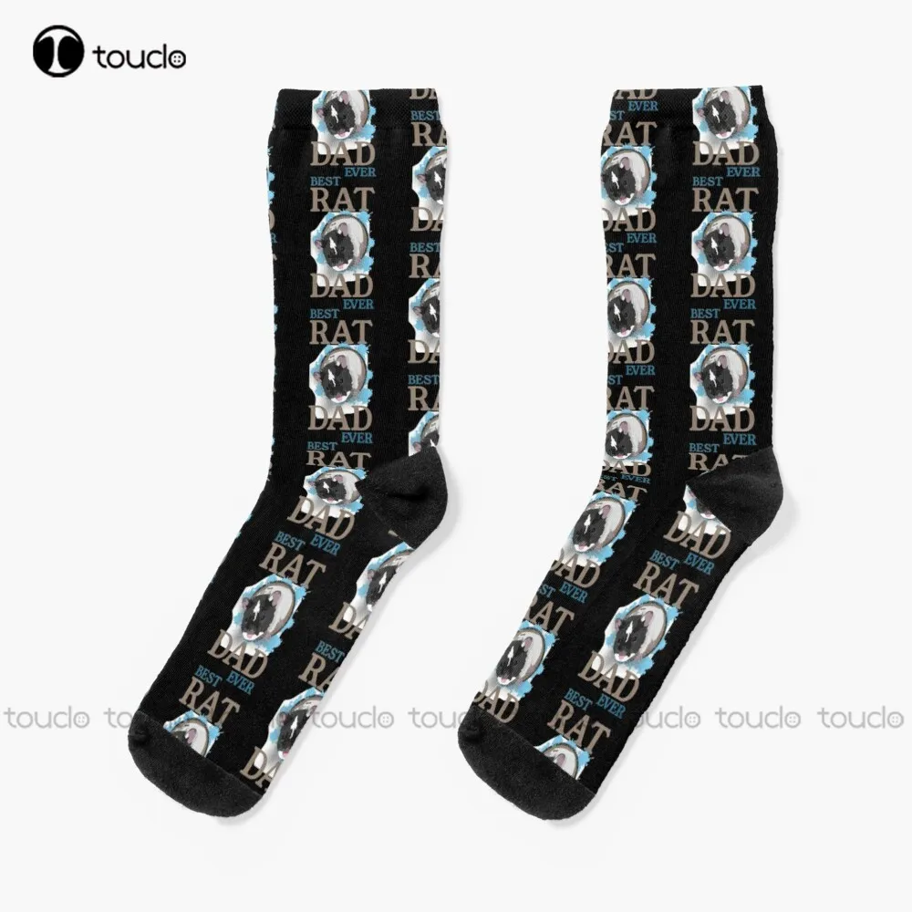 

Best Rat Dad Ever Socks Men Personalized Custom Unisex Adult Teen Youth Socks Design Cute Socks New Popular Unisex Adult Girls