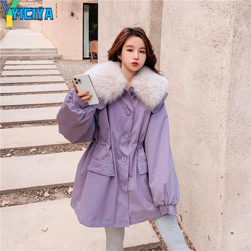 YICIYA Winter Jackets 2023 Woman Warm Quilted Insulated Puffer Jacket Streetwear Long Cotton Parkas Coats Spring Autumn Winter