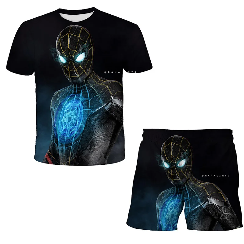 

Baby Boys Clothes Sets Children Clothing Summer Mαrvel- Spidermαn Short Sleeve Tracksuit for Girls Sport Short Pant Costume Suit