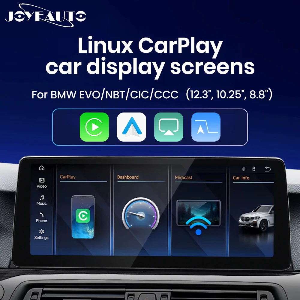 Фото Мультимедийный проигрыватель Joyeauto Linux для BMW 3 серии E90 E91 E92 E93 CIC/без экрана 2007-2012, GPS, CarPlay, сенсорный экран №1