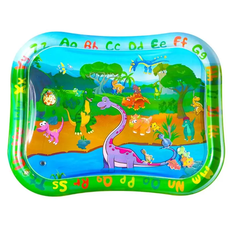 

Y4UD Cartoon Baby Water for Play Mat Inflatable Infant Playmat Cushion Pad for Toddler Kids Fun Activity Supply
