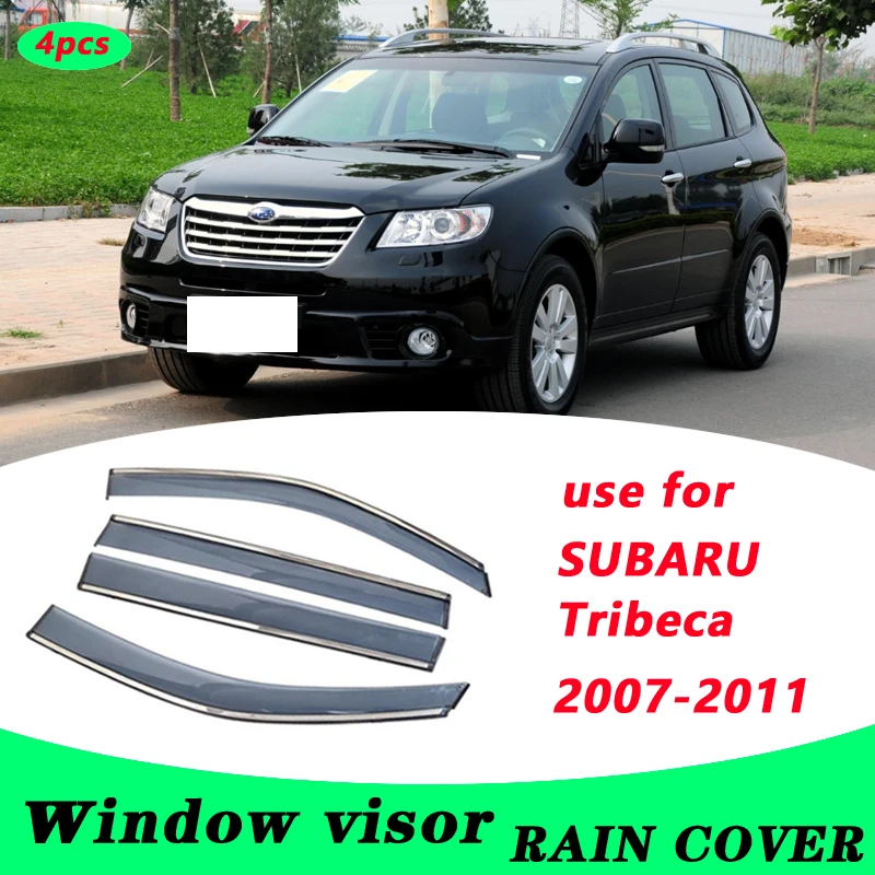 

For Subaru Tribeca 2007-2011 Tribeca Plastic Window Visor Vent Shades Sun Rain Deflector Guard 4PCS/SET