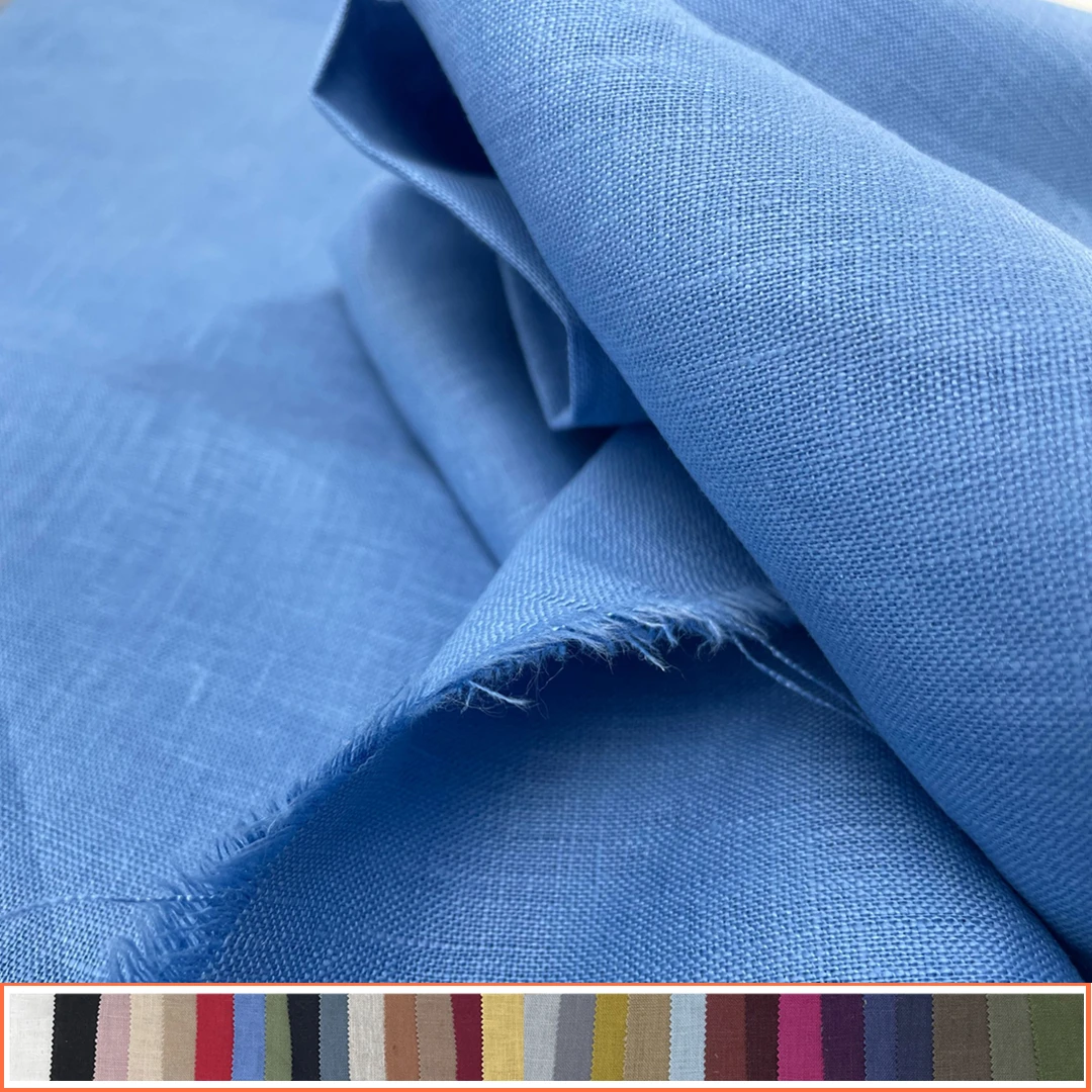 

Чистая льняная ткань 9S, многоцветный дышащий материал высшего качества, домашний текстиль для шитья