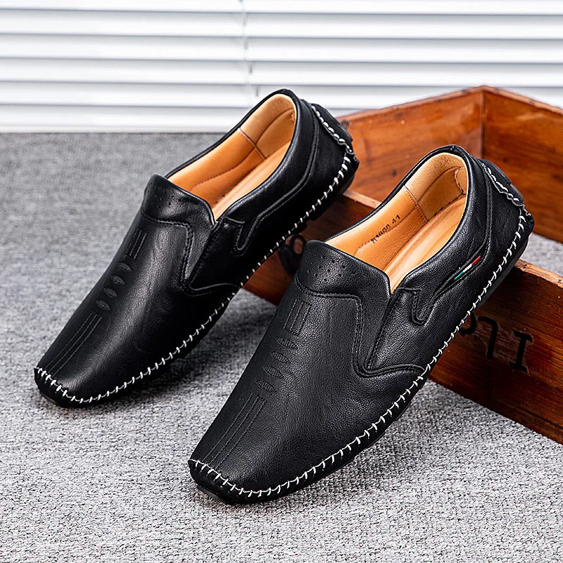 

Повседневные Лоферы NiceMen, износостойкие туфли для вождения ручной работы, легкие дышащие Нескользящие слипоны, горячая Распродажа, обувь на плоской подошве