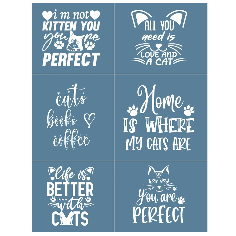 

Трафареты многоразовые самоклеящиеся для Шелкового экрана, 8,5 х11 дюймов