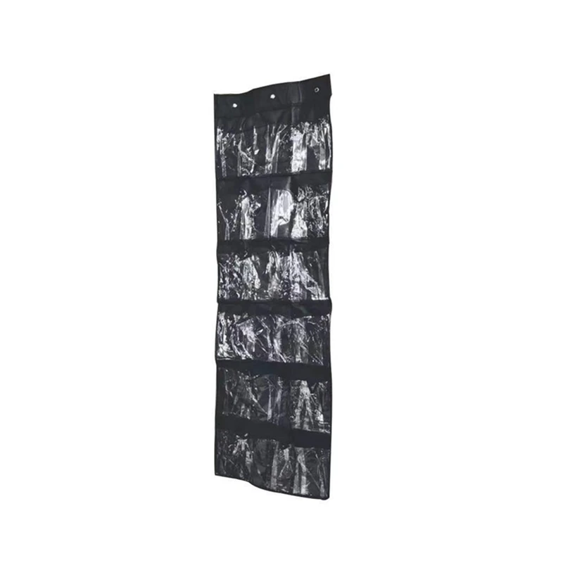 

24 Grid Over Door Hanging Organizer Convenient Storage Holder Rack Closet Shoes 4 Inch Width For Each Pocket