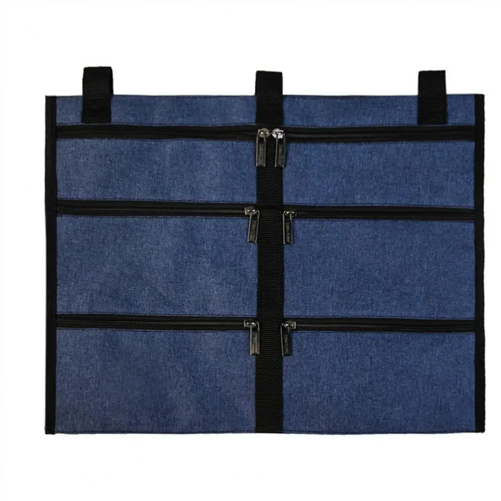 

More Thicken Strong Zipper Storage Bag Oxford Cloth Universal Individual Grid Storage Pouch Hanging Organizers