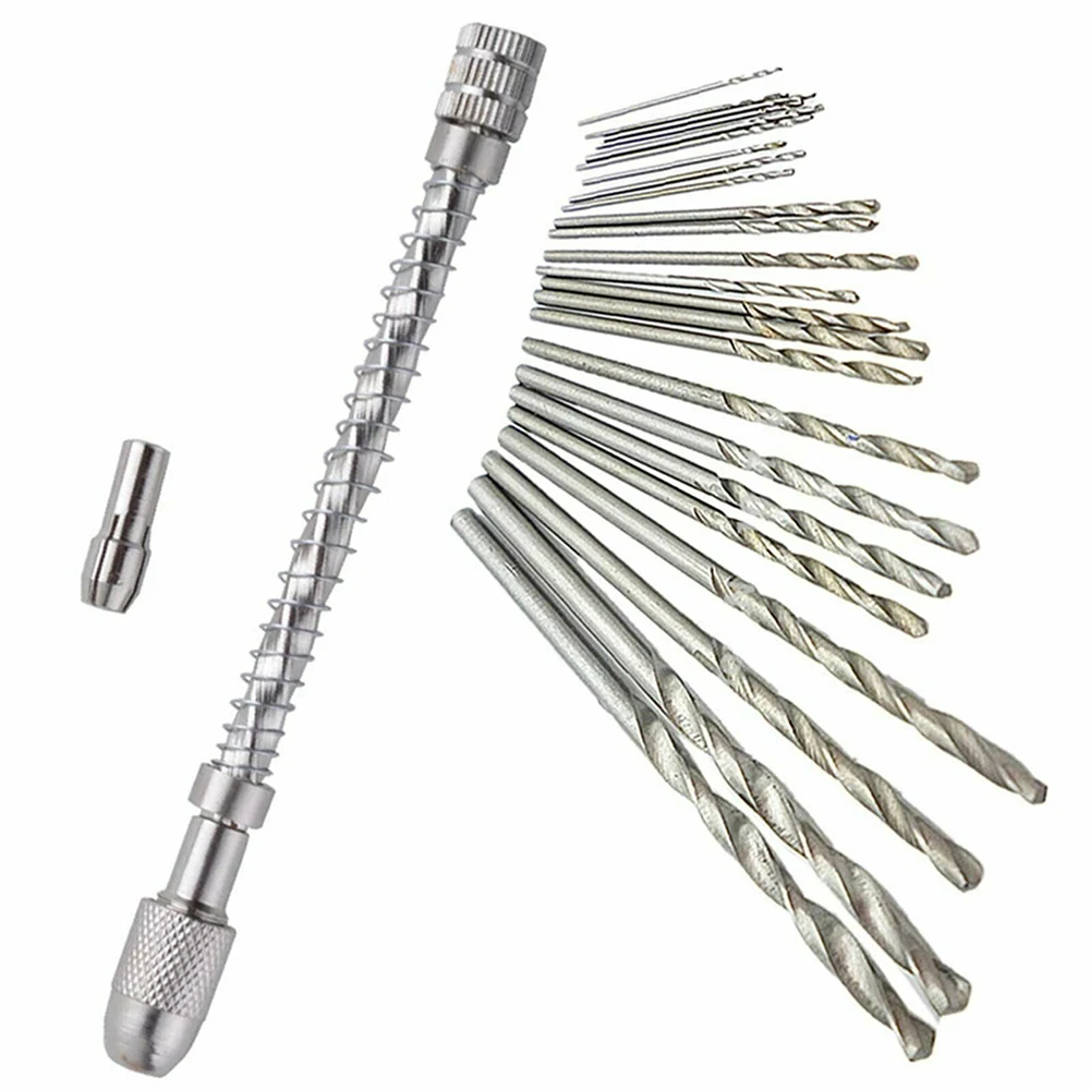 

22Pcs/Set Hand Drill Mini HSS Spiral Drill Bit Set Micro Drill Bits Hand Drill For Woodworking Drilling Home Repair 0.3mm-1.6mm
