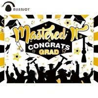 allenjoy mastered it graduation backdrop congrats grad class of 2022 mba college prom party decoration photography background