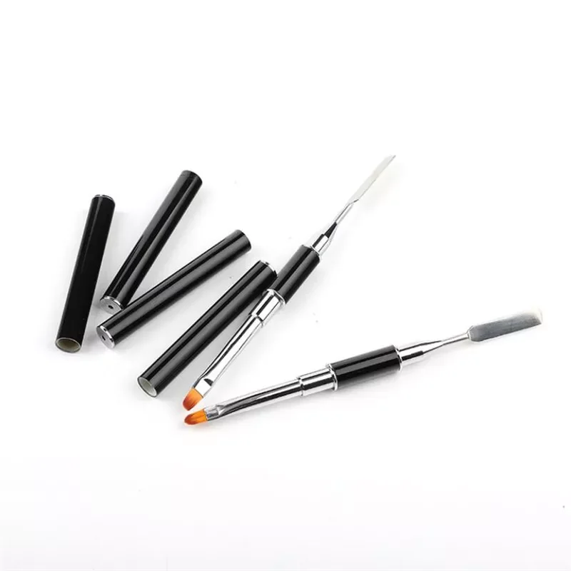 

Dual Ended Nail Art Acrylic UV Gel Extension Builder Flower Painting Pen Brush UV Gel Remover Spatula Stick Manicure Tool