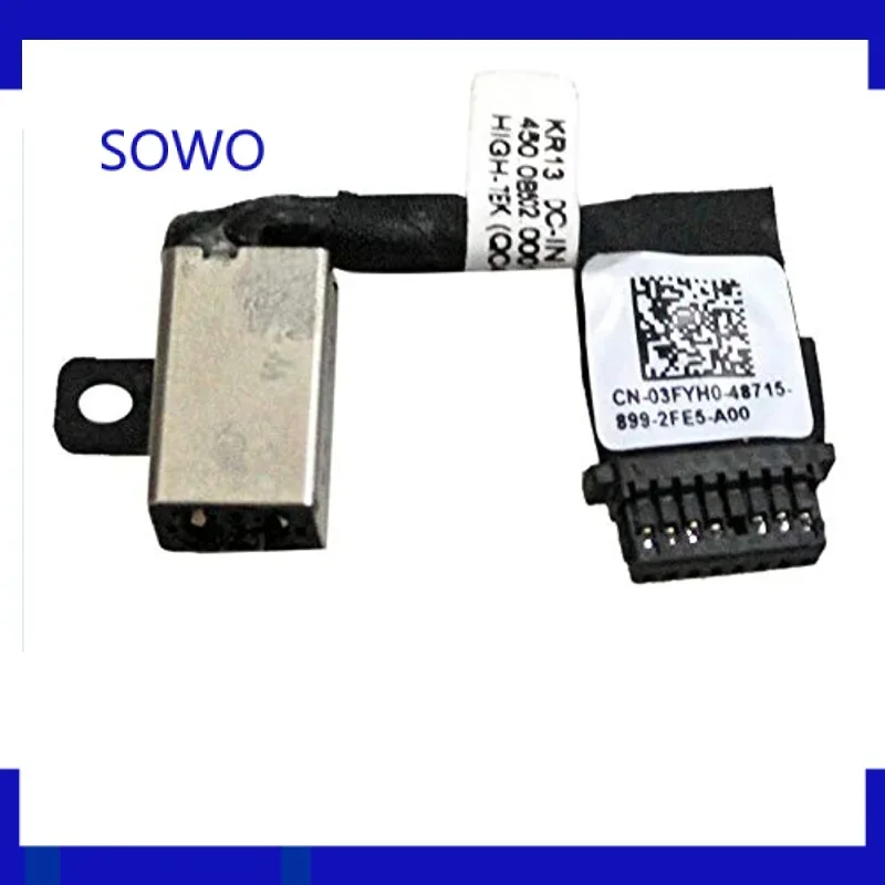 Разъем питания постоянного тока с разъемом для кабеля Dell Inspiron 13 7370 7373 3FYH0 03FYH0 450.0B502