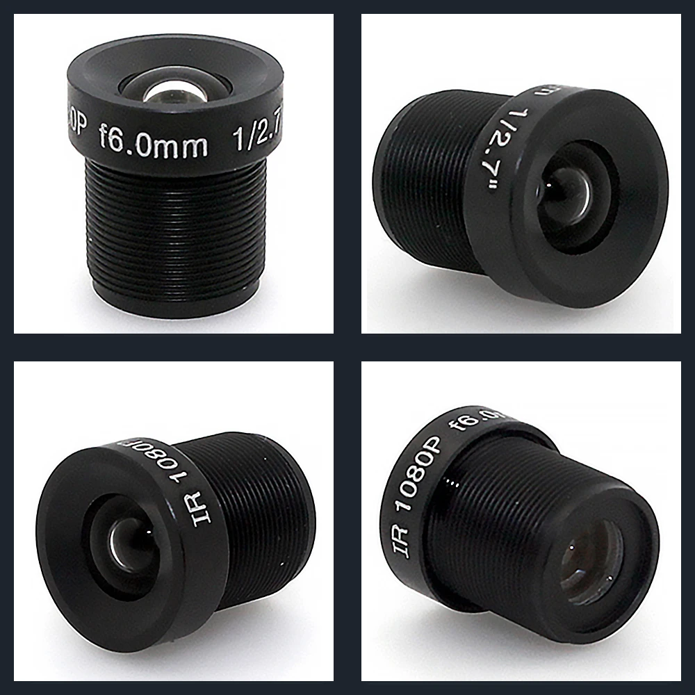 Объектив камеры видеонаблюдения ESCAM 1080P 2 8/3 6/6 мм с диафрагмой M12 МП F1.8 1/1/2 "