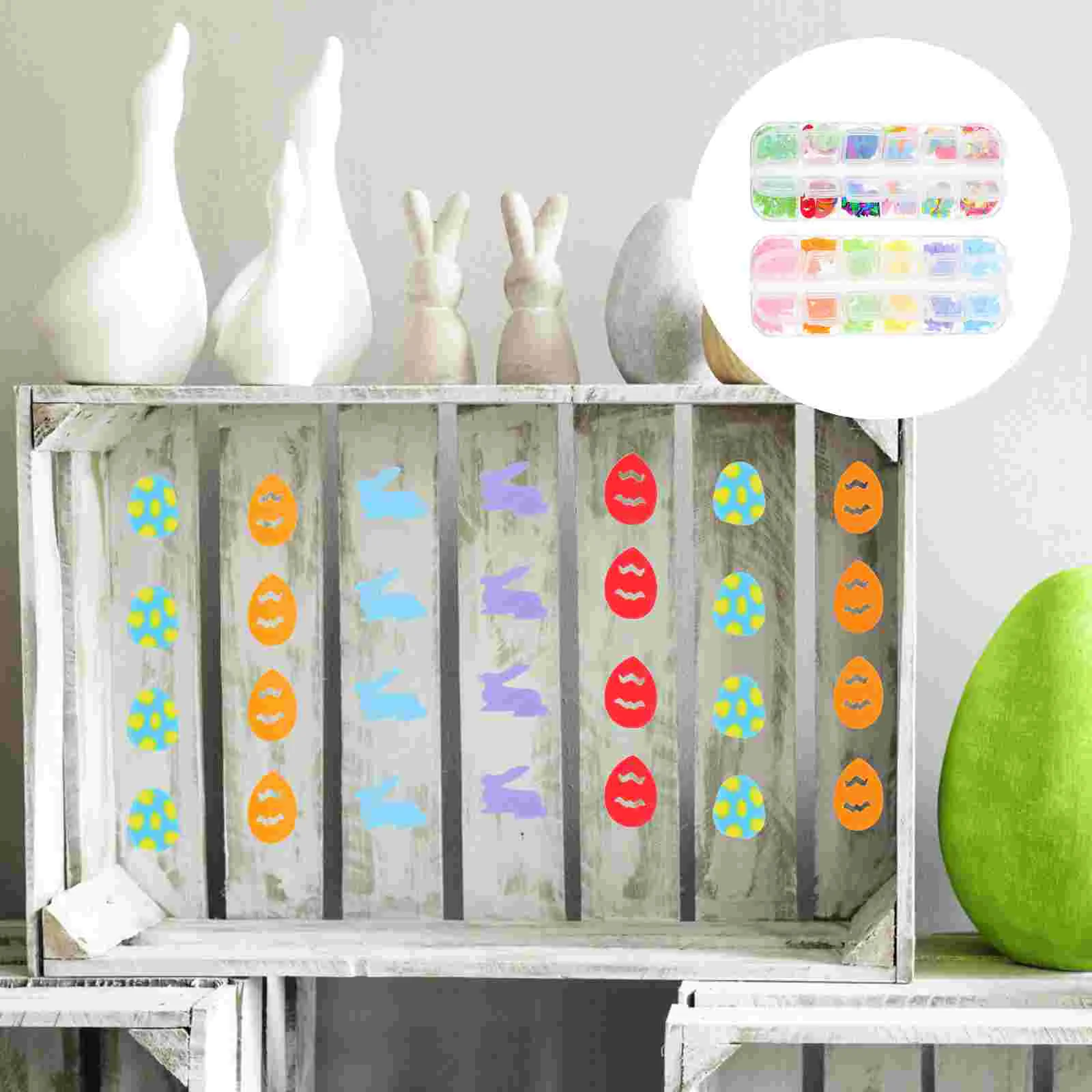 

2boxes Easter Themed Party Decoration Bunny Shaped Adorn