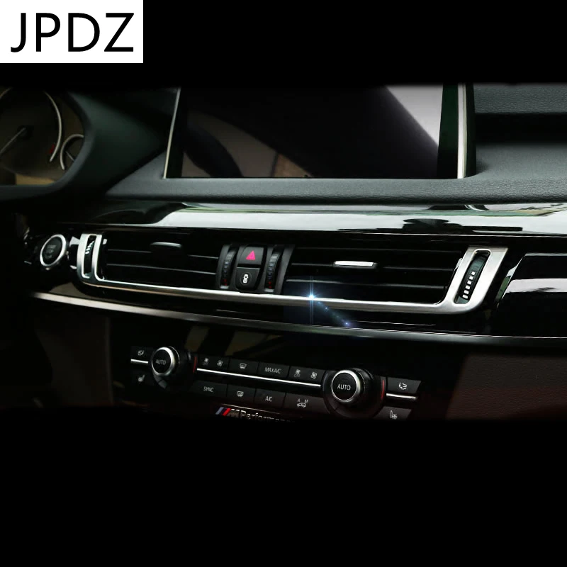 

Car styling Interior Air Conditioner Vent Outlet Decoration frame Cover Trim sequins strip sticker for BMW X5 F15 X6 F16 E70 E71