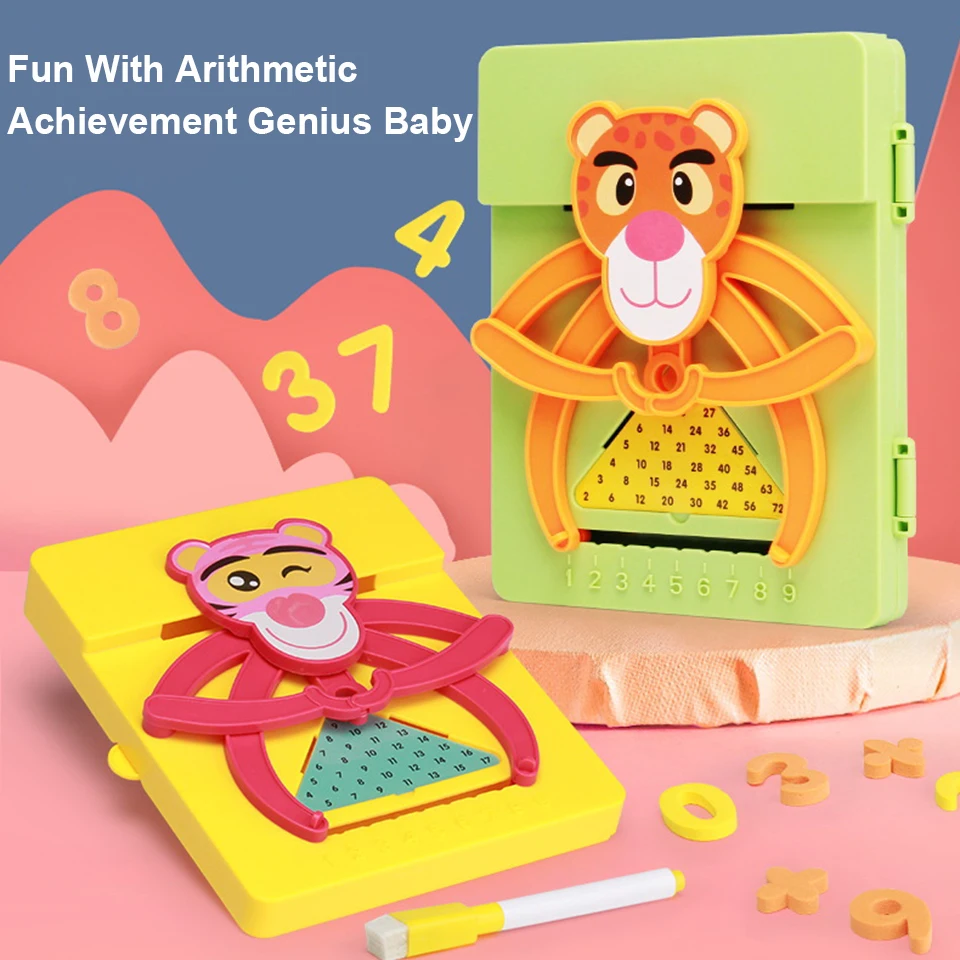 

Addition/Multiplication Tiger Toddler Educational Montessori Toys Learning Counting Kids Gifts Calculate Game Math Toys For Chil