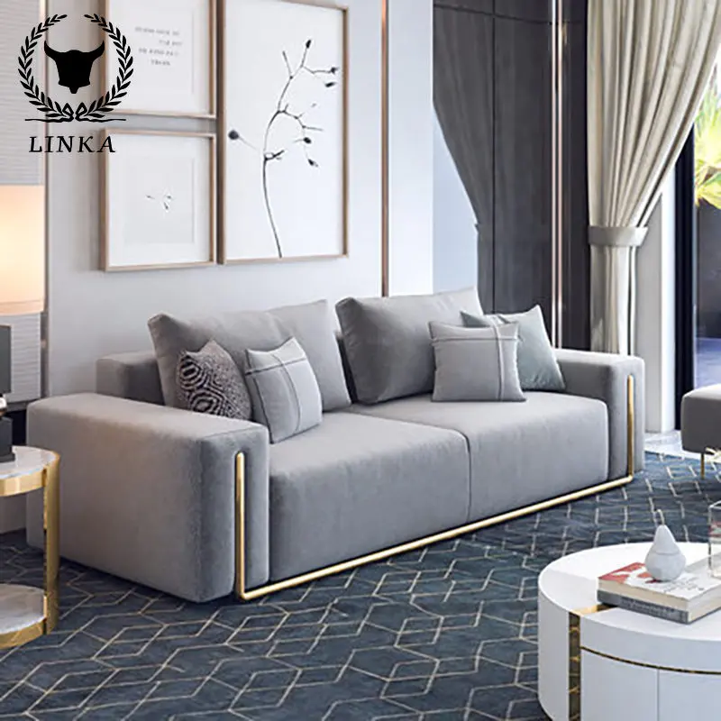 

Роскошный современный простой диван для маленькой квартиры, набор комбинированной мебели для гостиной, тканевый скандинавский кожаный одиночный