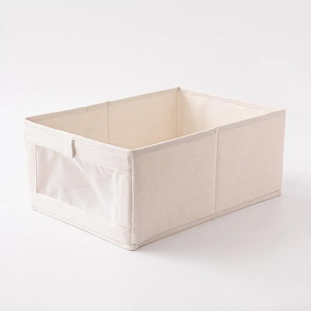 

Useful Folding Storage Box No Lid Organizer Box Durable Folding Design Clothes Pants Organizer Box Keep Clean