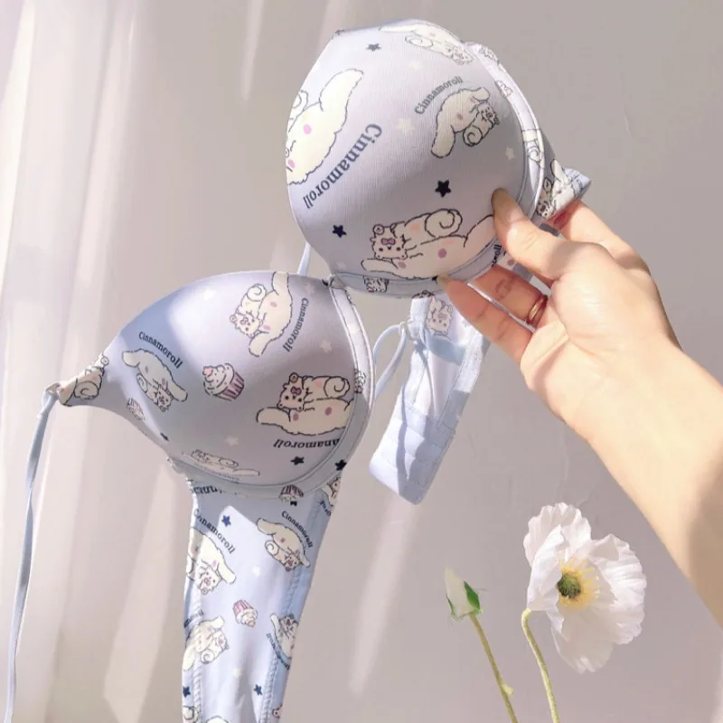 Симпатичный бюстгальтер корицы комплект женского нижнего белья для девочек